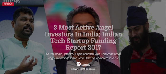 CAN among the most active angel investors in India