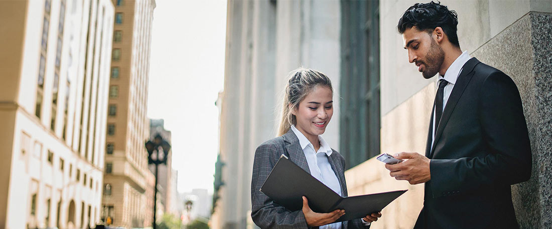 People Meeting in Street